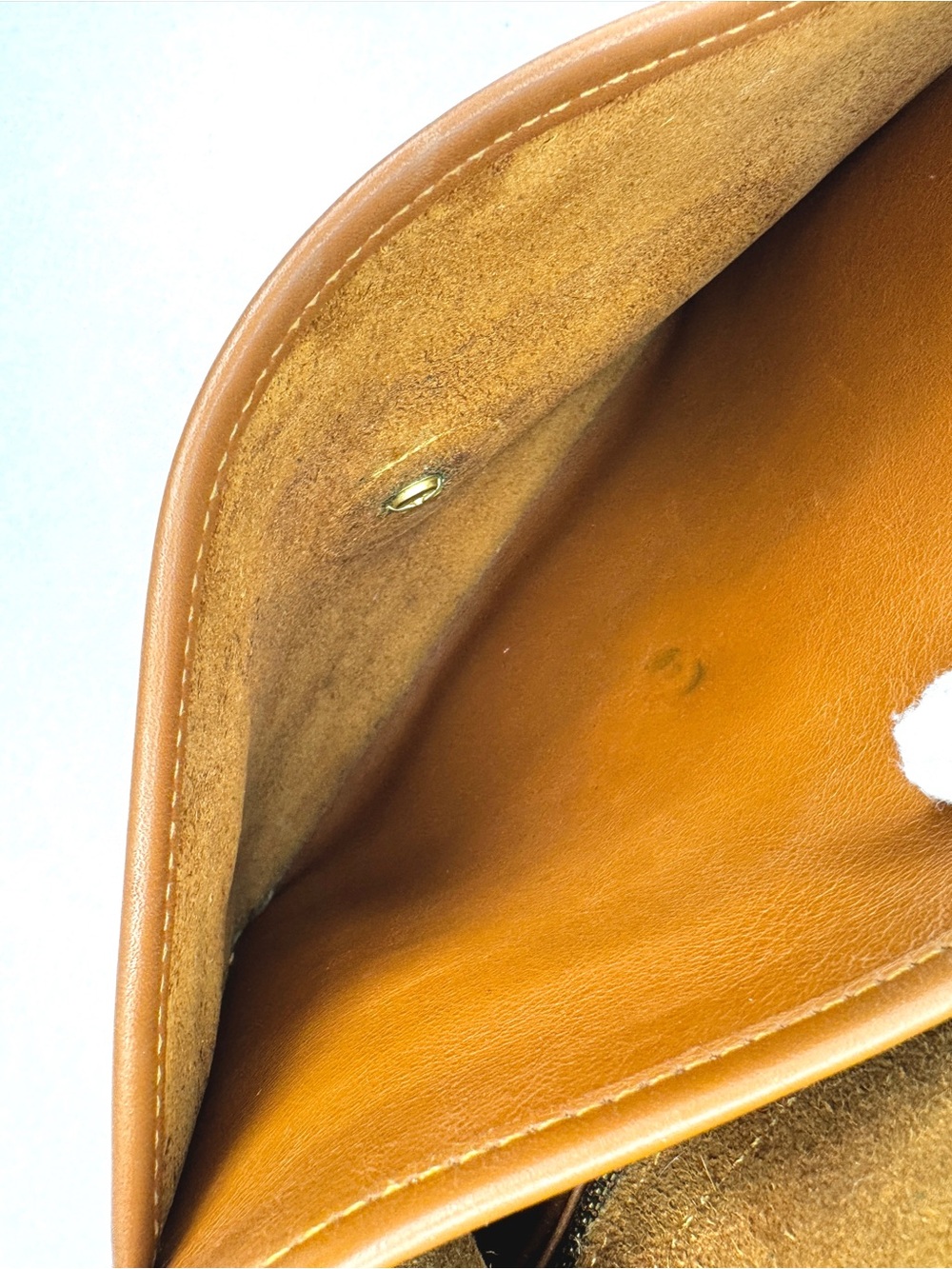 Vintage Coach Willis 9927 British Tan Leather Turnlock Top Handle Crossbody Bag - Picture 13 of 16